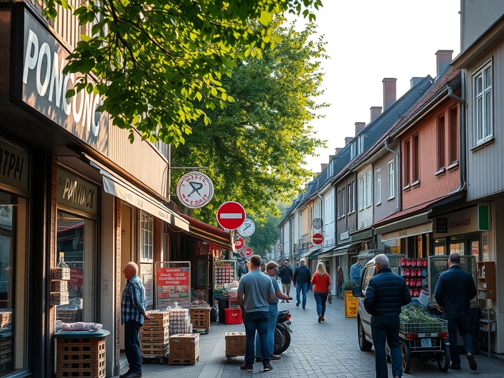 Plakat informacyjny o modernizacji linii kolejowej Warszawa – Otwock, podkreślający inwestycję i możliwości pracy.